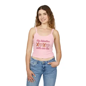 My Valentine XOXO calls me bio Tank Top | Valentine heart graphic
