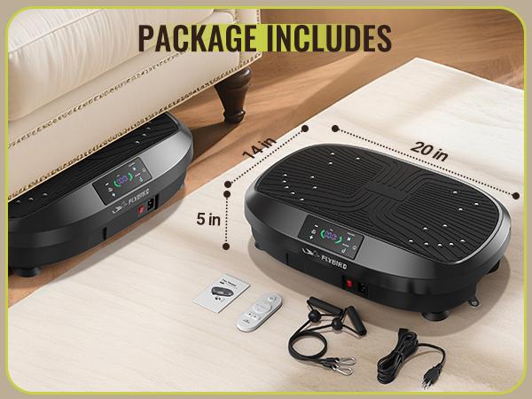 【FLYBIRD & FEIERDUN】Vibration Plate Exercise Machine, 330/340 lbs Capacity Lymphatic Drainage Machine with LED Touch Screen & Remote Control, Full Body Workout for Home Gym, with 2 Resistance Bands #TikTokShopHolidayHaul #ChristmasTikTok