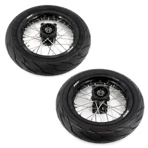 KKE 1.85*12’‘ & 2.15*12’‘ E-Bike Mini Wheels Kit with Tires Fit For Rawrr Mantis X 2024-2025 Black