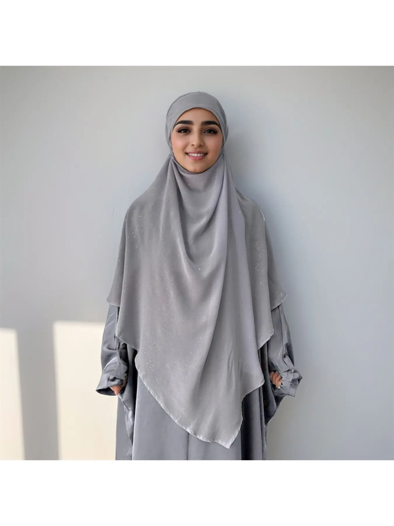 One piece solid color large shawl Turkish solid color scarf Muslim Hijab