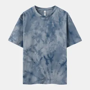 CrystaI Wash Indigo Crew Neck Menswear Top