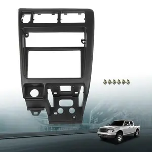 Fit For 1998-2004 Toyota Tacoma Center Dash Radio Bezel Trim Cover Black