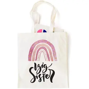 Girls Trip Big Sister book lovers Retirement Travel Gifts Canvas Tote Bag Reusable Tote Bag for Girls Sister