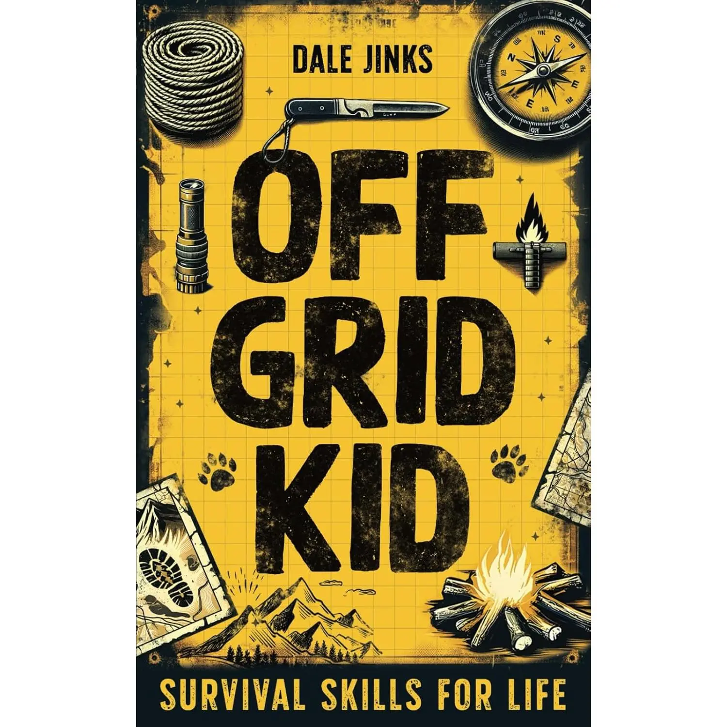 Off Grid Kid: Survival Skills For Life: An Interactive Outdoor Survival Guide For Kids on Making Fire, Building Shelters, Foraging Wild Foo