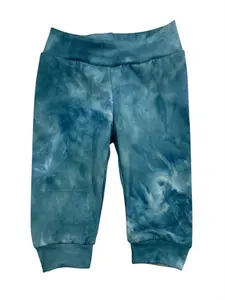 Handmade Teal Tie-Dye Joggers