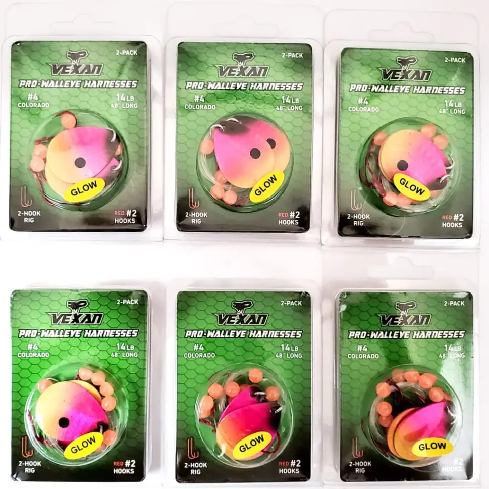 GLOW Walleye Crawler Harness Kits