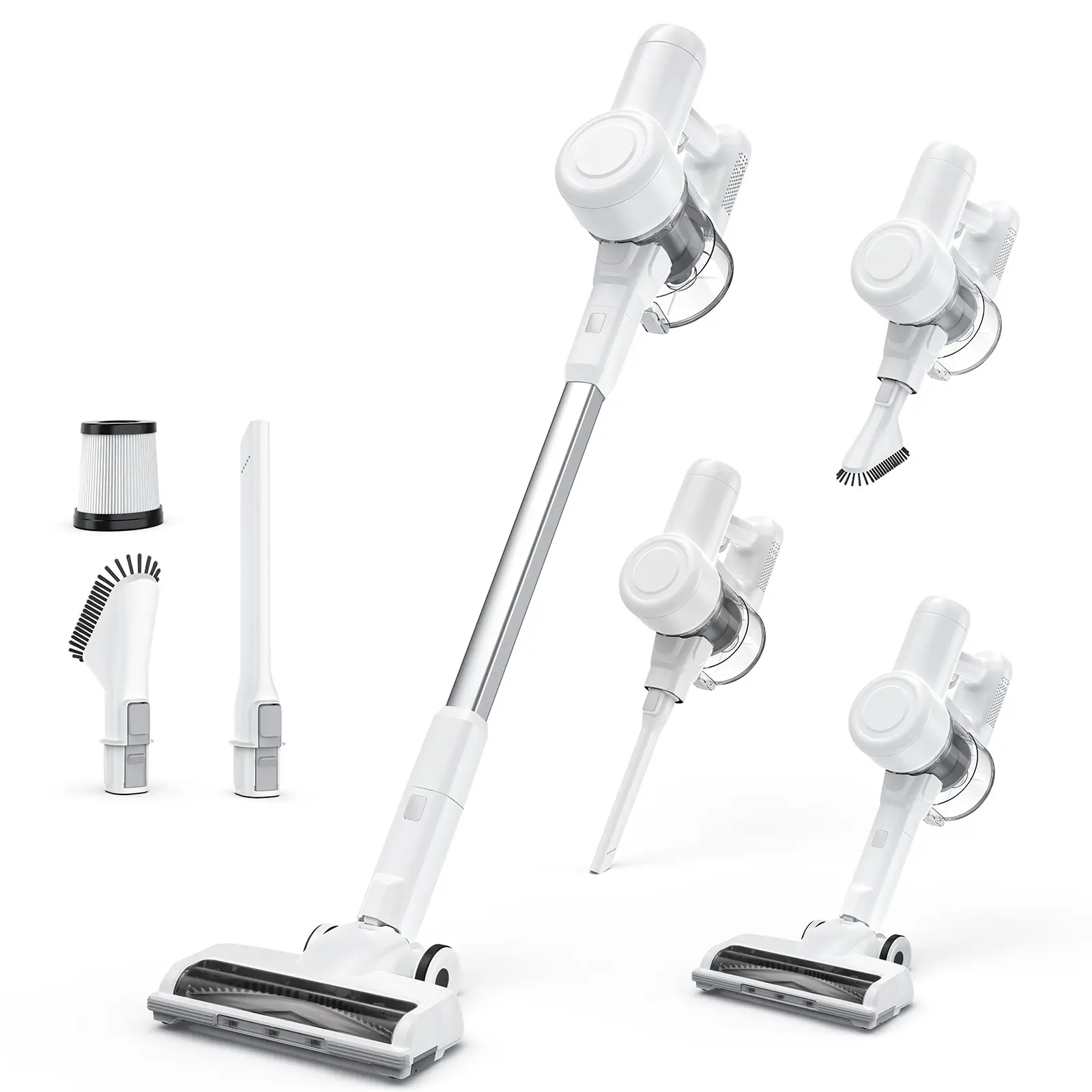 【Deal】Stick Cordless Vacuum Cleaner Electric Rechargeable Vac Handheld with LED, Up to 45 Minutes, Powerful Suction