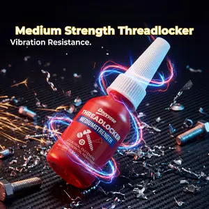 Powerful Red Thread Adhesive, a Sealant for Metal Fasteners to Stop Them from Becoming Loose