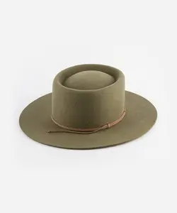 Maise Classic Flat Brim Hat - Dandy Hat for Everyday Wear