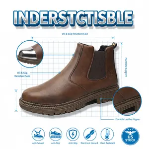 Anti-static Industrial Safety Shoes Puncture-proof Splash-proof Smash-proof Breathable Unisex Chef Work Shoe Waterproof Anti-slip Durable Outdoor Comfortable Shoe