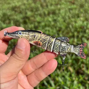 Artificial Fishing Lure, Multi Jointed Swimbait with Hook, Lifelike Fishing Lure, Fishing Tackle, Fishing Equipment, Outdoor Fishing Accessories