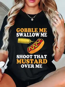 100% Cotton Unisex Glizzy Gobbler Funny glizzy meme Hot dog Lover T-Shirt