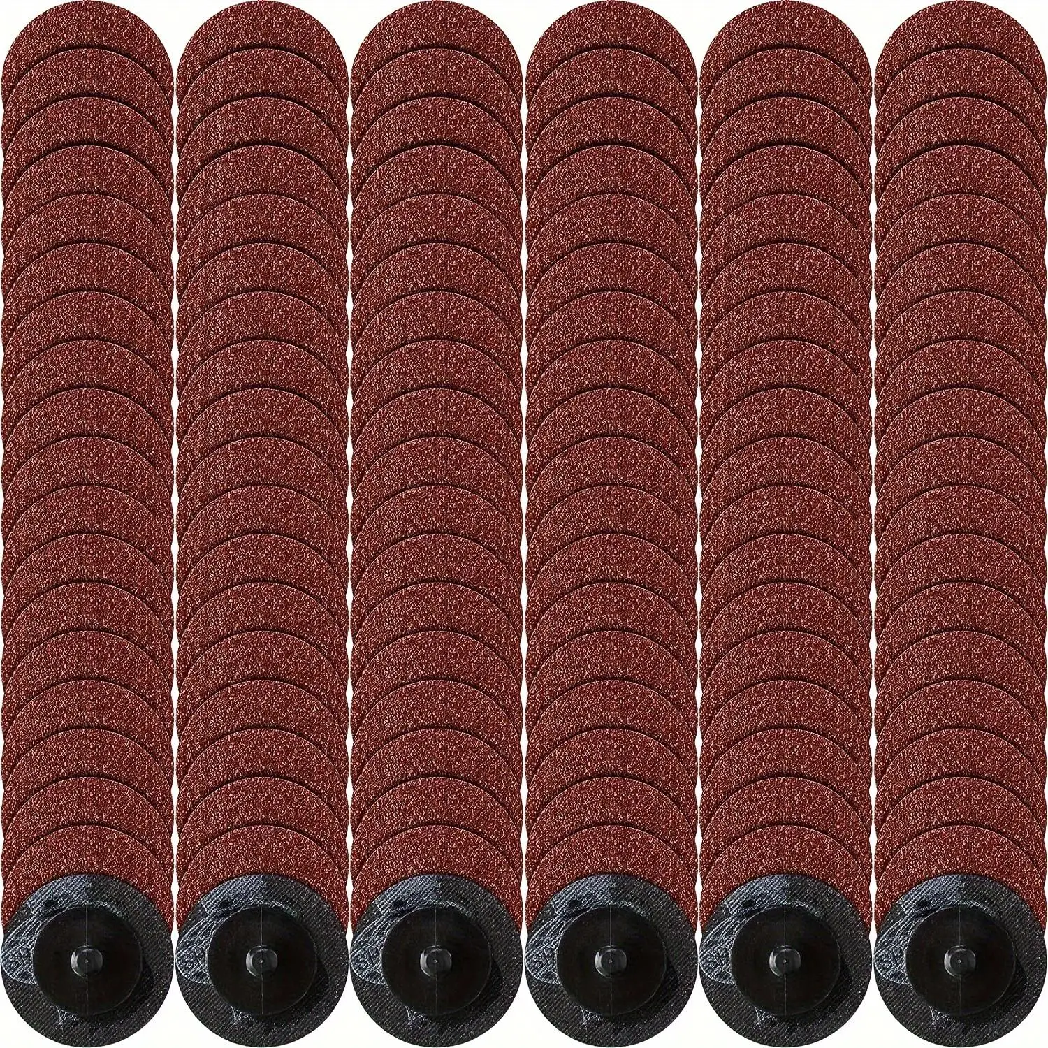 2 Inch Sanding Disc Set, Die Grinder Accessories Sanding Disc with Drill Adapter, Roll Lock Discs for Power Tool Die Grinder Surface Prep Strip Grind