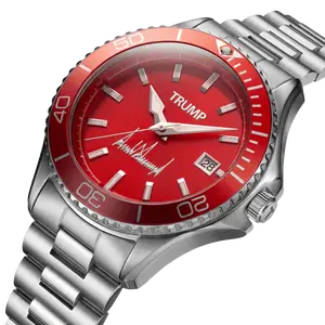 Red Unisex Quartz Wrist Watch, Fashion Accessory for Daily Wear