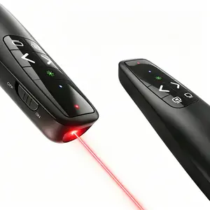 Wireless  Clicker  Presenter Remote: USB-A  Clicker with Red Laser Pointer Long Range PPT Control -Power Point Google Slide Advancer for Mac Laptop PC Computer Keynote