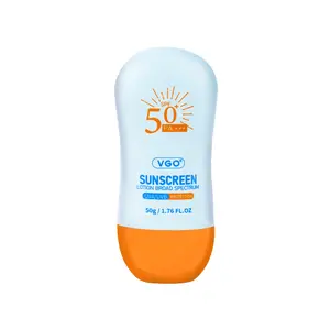VGO Sunscreen for Face SPF 50, Hydrating Sun Essence Face Sunscreen Leaves No Sticky Feeling Travel Size Sunscreen Against UVA and UVB Rays 50g Facial Skincare Skin Repair