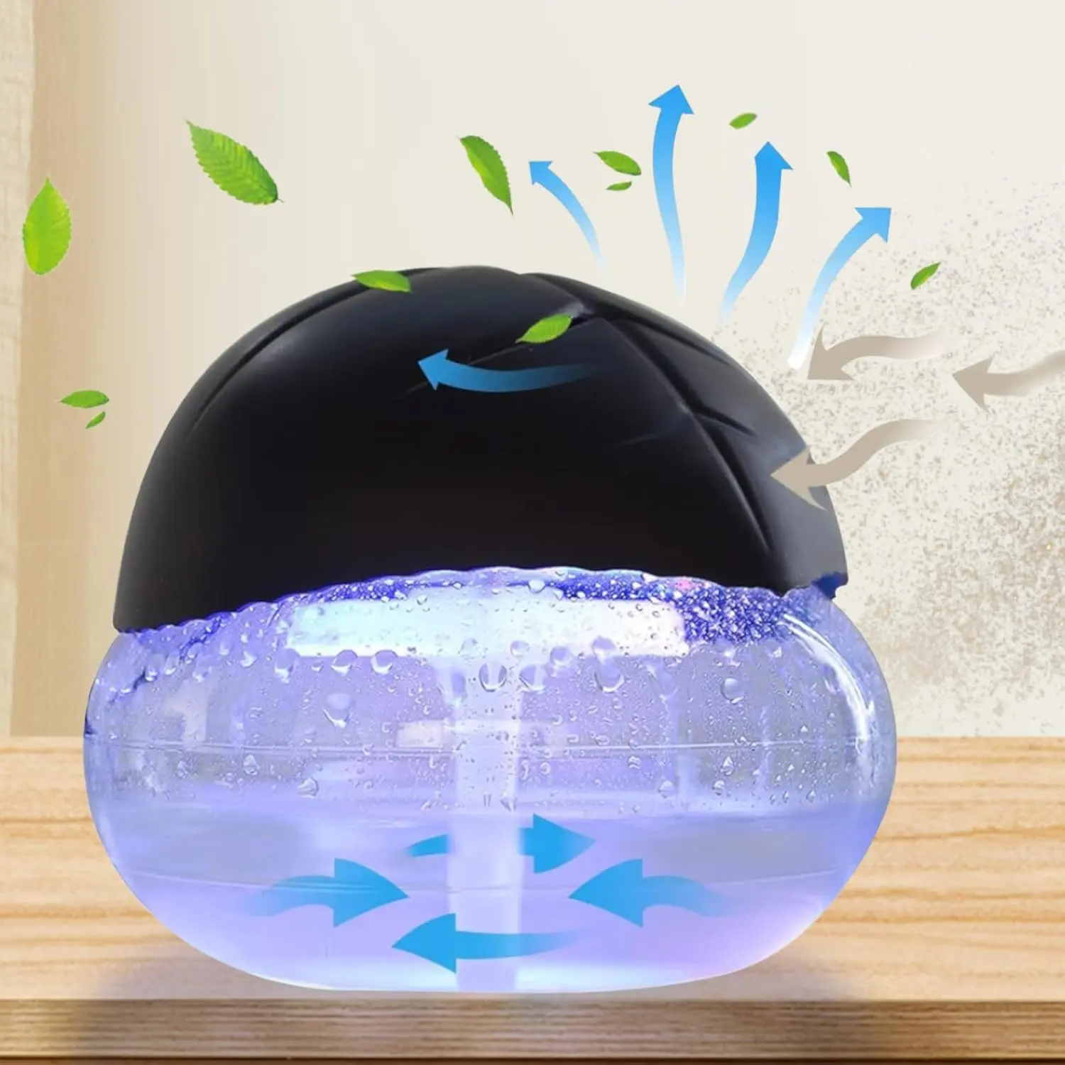 Air Purifier, Water Essential Oil Diffuser for Home with LED Light, Purifier Air Washer, Air Fresher Aroma Diffuser,Fragrance Machine, Humidifier
