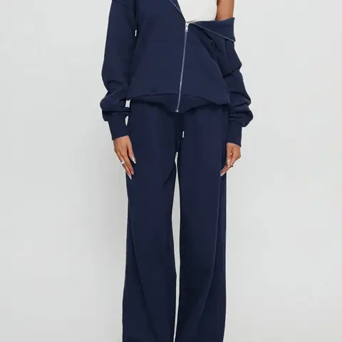Women's Fall Winter Long Sleeve Zipper Hoodie & Pants 2 Piece Set, Matching Sweatsuit Set, Casual Sweatsuits Set, Sweatsuit Outfits, Sweatsuit Sets, Ladies Tracksuit, Solid Tracksuits, Casual Sportswear, Sporty Style Outfits