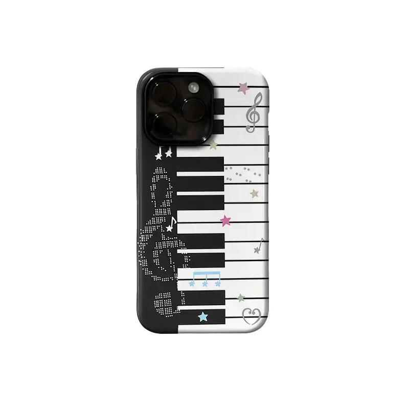 Musical Note Piano Tough Case For iPhone 17 Pro Max 16 15 14 13 12 11 for Samsung S21 S22 S23 S24 S25 S26 Phone Case|Best Gift Wireless Protection