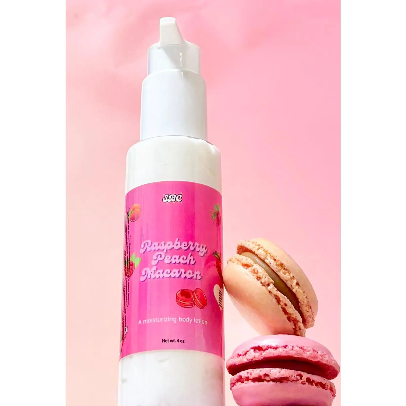 Raspberry Peach Macaron Body Lotion