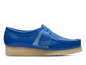 Clarks Wallabee Bright Blue WOMEN'S) - 26174009