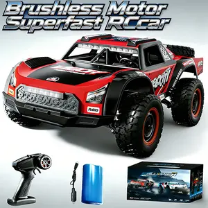 SCT Brushless Motor 4WD All Terrain RC Car, 4x4 High Speed  RC Truck, 2.4Ghz Remote Control Truck with 1 Battery, Off-Road Monster Truck