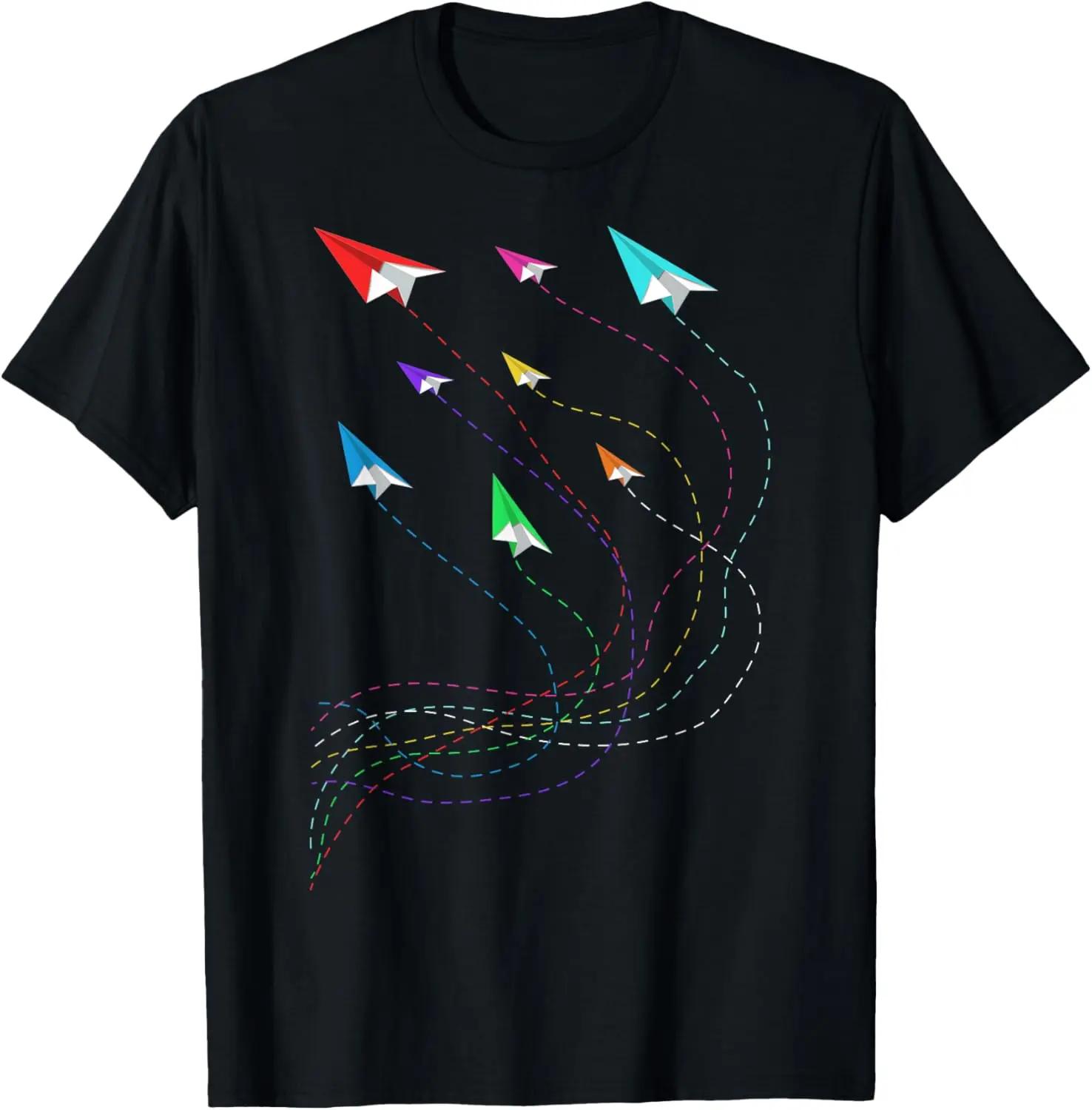 Cotton(pure) Paper Airplane Men Boys Paper Plane Pilot T-Shirt