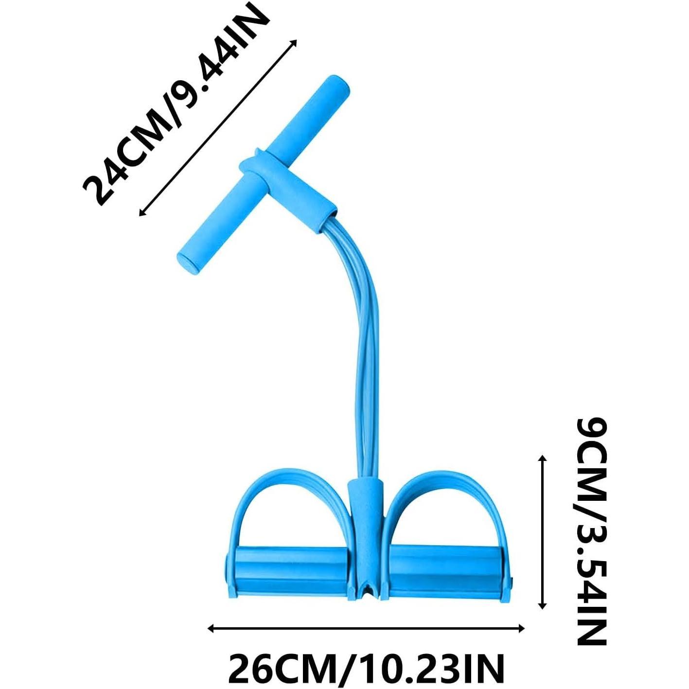 Resistance Bands 4 Tube Pedal Ankle Puller 2026 Upgrade Stretch Bands for Boards Leg Press Machine LED Kegel Trainer Exercise Equipment Portable Neck and Shoulder Massager Waist Twisting Ab Gyro Ball Max Speed Foldable Electric Scooter Foil Pumping