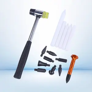 Car Paintless Dent Repair PDR Tool Set with Nylon Pens Rubber Flatting Hammers Auto Body Sheet Metal Kit