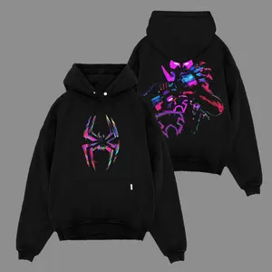 Spidey Miles 2 Super Hero MCU Movie Hoodie Retro Movie TV shirt Comic Superheroes Hoodie Oversized Black Movie Sweater Streetwear Graphic Hoodie Movie Shirt S-5XL Y2K Bootleg Style Tee Pop Culture Tee