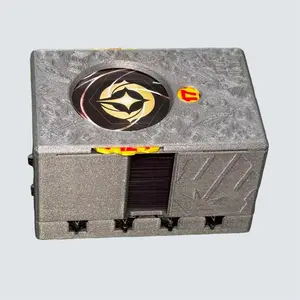Steel Lorcana Deck Box with Lore Counter Token Tray & Card Storage Holds 60 Cards Super Strong Magnets Ventilation & Clicky Counter