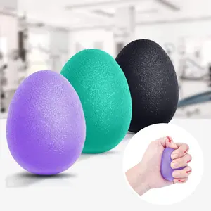 Hand Grip Strength Trainer, Stress Relief Ball for Adults and Kids, Wrist Rehab Therapy Hand Grip Equipment Ball Squishy Tools - Set of 3 Finger Resistance Exercise Squeezer