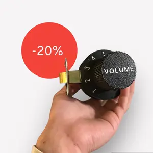 The Volume Knob Door Knob, the perfect addition to your musical space.