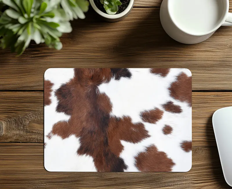 Cow Print Mouse Pad - Durable Design for Easy Navigation, Ideal for Windows and Mac Computers