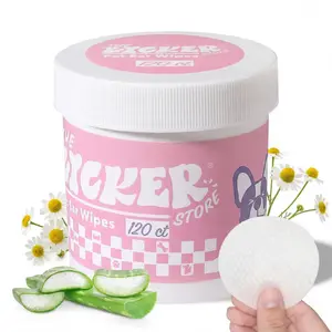 THE LICKER STORE Dog Ear Cleaning Hypoallergenic Wipes with Extracts of Chamomile and Oat Kernel