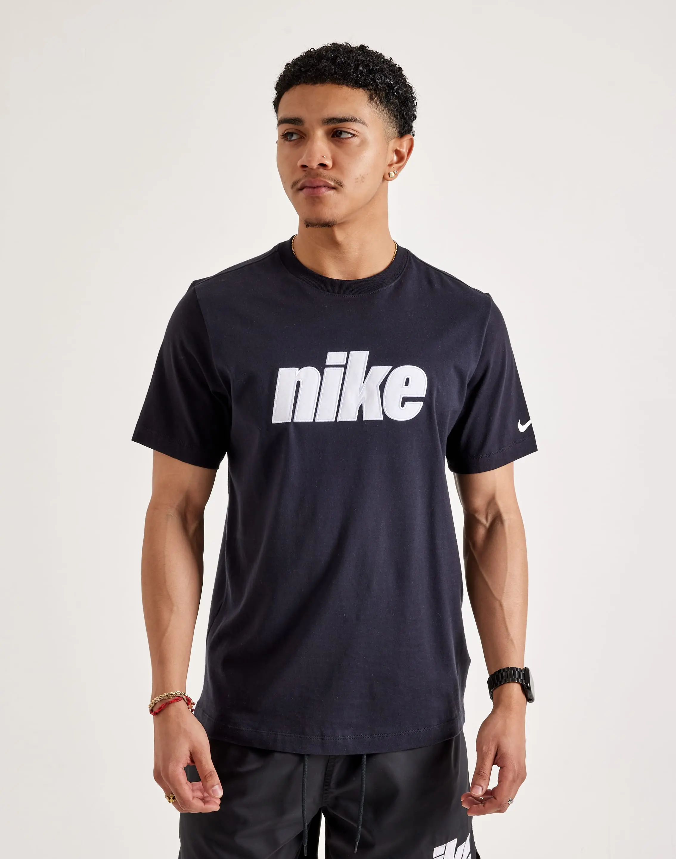 Mens Nike Embroidered Logo Tee