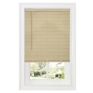 Achim DSG227LT06 27 x 64 in. GII Deluxe Sundown Cordless Room Darkening Vinyl Mini Blind with 1 in. Slats, Latte