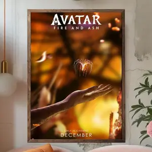 Avatar 3 Fire and Ash Poster Unframed, Epic Sci-Fi Movie Print, James Cameron Fantasy Art, Cinematic Wall Decor for Fans