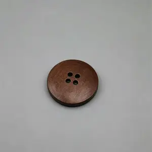 Four-Hole Wooden Buttons for DIY Outerwear, Jackets, and Crafts, Ideal for Customization and Handmade Projects, Durable and Stylish Accessories