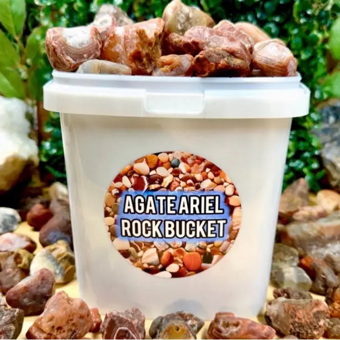 Agate Ariel Rock Bucket - Lake Superior Agates and Minnesota Minerals!