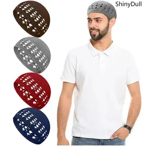4-Pack Kufi Crochet Beanie Knitted Skull Cap Men 4-Pack Kufi Crochet Beanie Knitted Skull Cap Men
