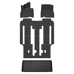 COLANAT for Kia Carnival 2022-2026 Floor Mats 3 Rows Set (8-Seat Only), 3D Custom Fit All-Weather Protection, High-Wall Waterproof, cars accessories, auto accessories, car stuff