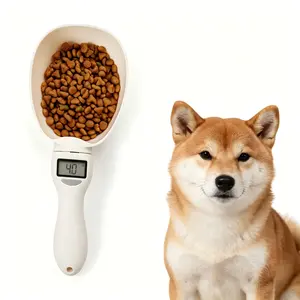 Premium Pet Food Digital Scale with Measuring Spoon - Accurate Weighing Tool for Cats, Dogs, Easy-to-Use Home Kitchen Pet Feeding Accessory