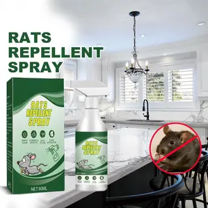 2/4 PCS Rat Repellent Spray - Peppermint Oil Rodent Deterrent for Cars, Homes & Garages | Safe Non-Toxic Mouse Prevention