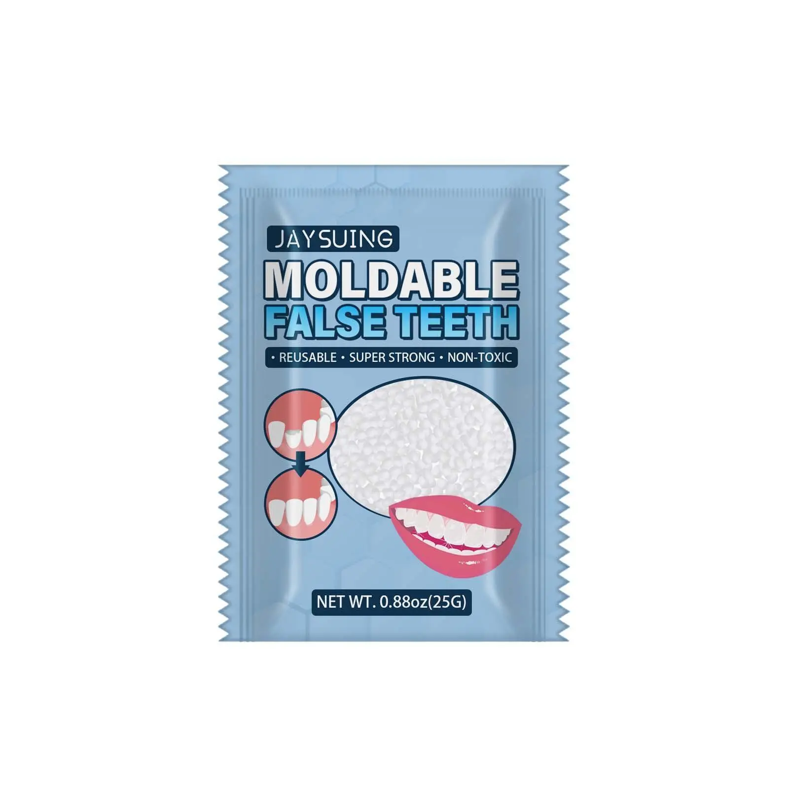 Temporary Cosmetic Tooth Filling Kit - Moldable Resin for Teeth Gaps (Non-Medical Use)