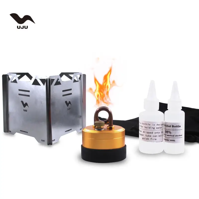 High-Efficiency Jet Alcohol Stove – Portable Mini Camping Stove for Outdoor Cooking, Survival, Hiking, Backpacking, Emergency Preparedness, Coffee & T