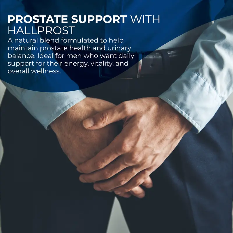 HALLUSA NATURAL Hallprost Prostate Dietary Supplements 60 Capsules with Saw Palmetto Pygeum Africanum Pumpkin Seed Zinc Vitamin E for Nocturia Relief & Men's Health - Fitness 3