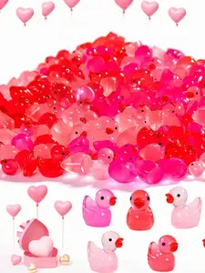 50pcs Lightweight Red Pink White Glow-in-the-dark Ducks - Perfect for Party Favors Assortment, Christmas Decorations & Gifts, Gifts for Loved Ones, Cute Little Ducks, Christmas Gifts, Random Colors