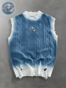 Tank tops for men - Men Ombre Knit Sweater Vest for Casual Summer Travel and Daily Wear men's t shirts vacation outfit beach outfits summer mens clothing clothes for men summer men clothes summer outfits vintage tees mens clothing outfits vintage clothing