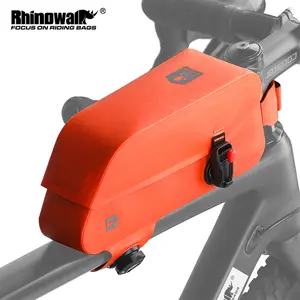 Rhinowalk Bicycle Top Tube Bag Waterproof Bike Front Frame Bag Fit MTB Road Bike Large Capacity Pannier Cycling Accessories
